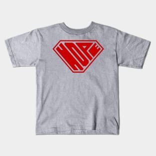 Hope SuperEmpowered (Red) Kids T-Shirt